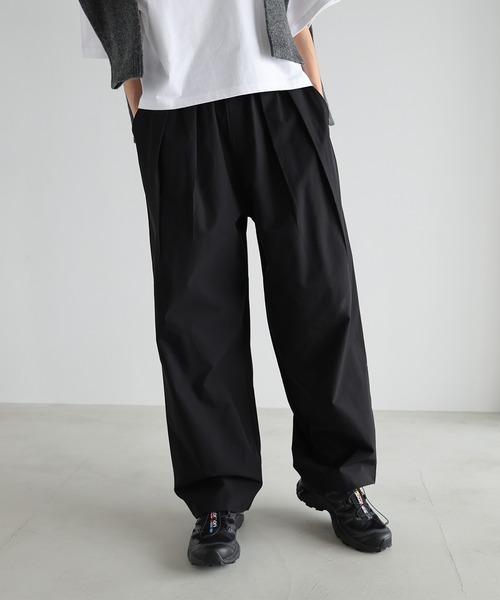 「evernavy」 イージーパンツ M チョコ レディース_画像5