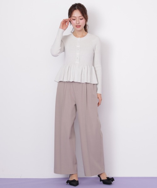 えみり❤️完売！ジルバイジルスチュアートクロシェヘムニット フリルトリムニット | JILL by JILL STUART（ジル バイ ジル