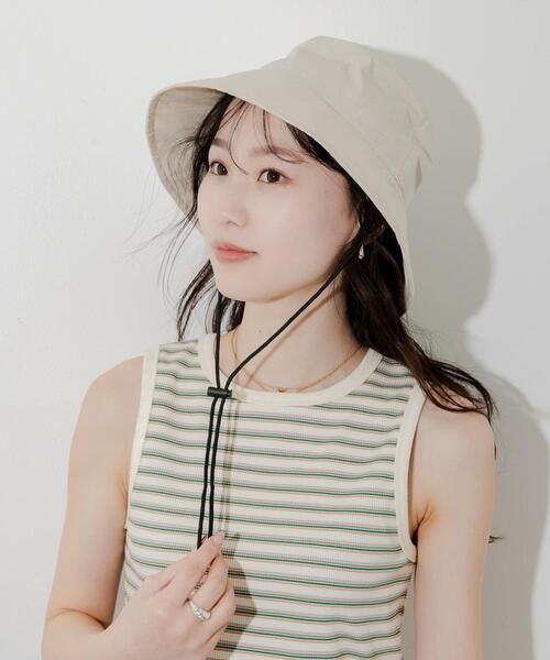 「SMELLY」 ハット - アイボリー レディース_画像2