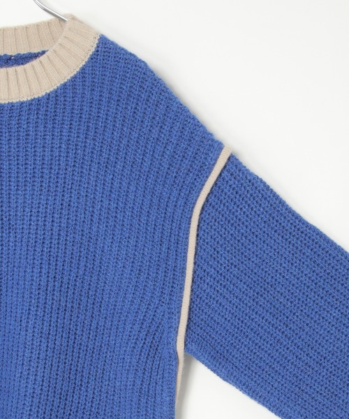 「notch.」 長袖ニット M ライトグレー レディース_画像9