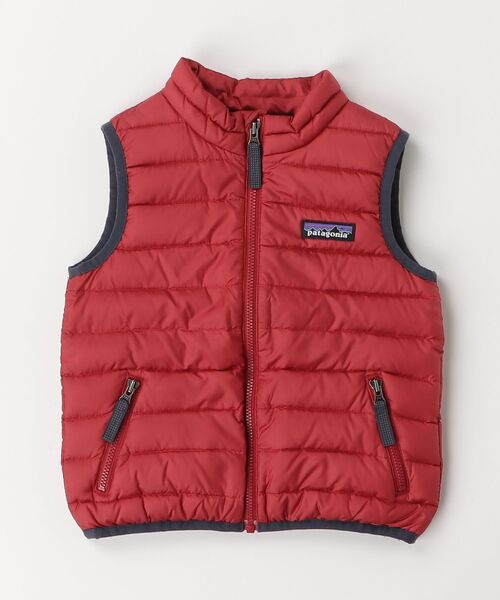 patagonia（パタゴニア） 「KIDS」ワンポイントダウンベスト 2T レッド
