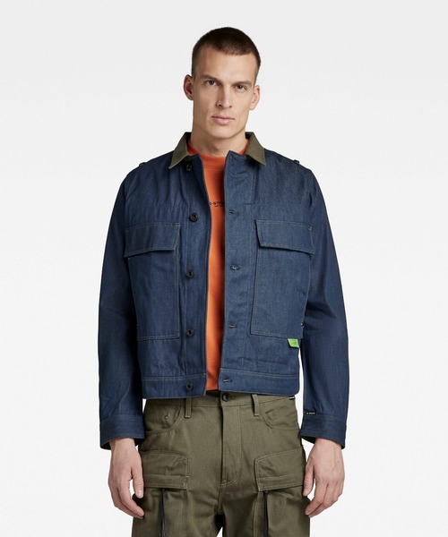 G-STAR RAW 「G-STAR」 デニムジャケット LARGE ダークインディゴ