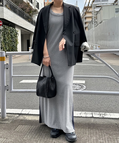 「JOURNAL STANDARD」 ノースリーブワンピース FREE ブラウン レディースの画像