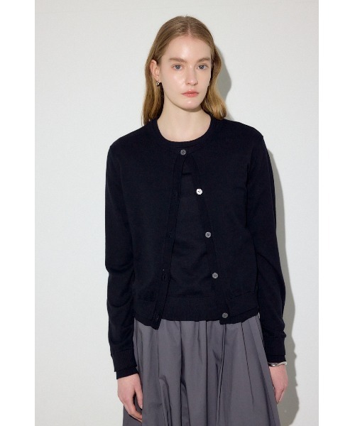 JIL SANDER シルクカシミヤ カーディガン ダークブルー 48 AZUL BY MOUSSY（アズールバイマウジー） カーディガン カシミヤ