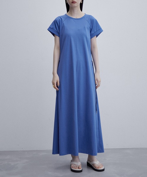 「ADAM ET ROPE'」 半袖ワンピース FREE ブラック レディース_画像5