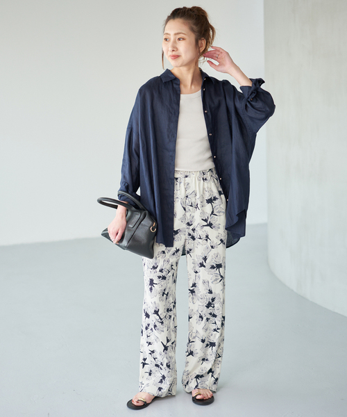 Spick＆Span（スピック アンド スパン） パンツ フローラルプリント
