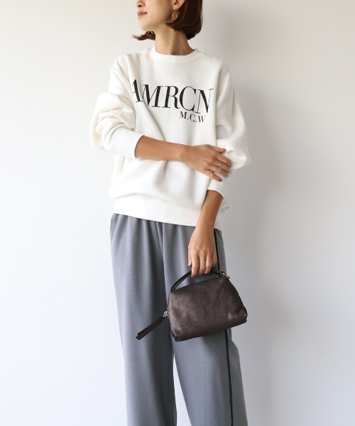 「AMERICANA」 スウェットカットソー FREE グレー レディース_画像2