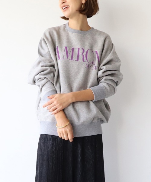 「AMERICANA」 スウェットカットソー FREE グレー レディース_画像9