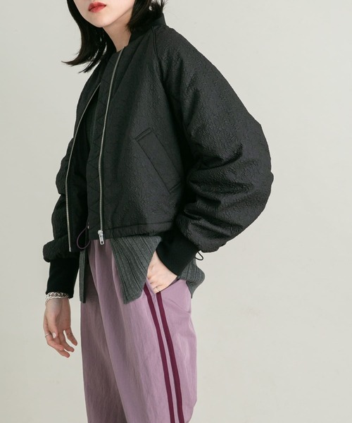 「KBF」 ブルゾン ONE ブラック レディース_画像6
