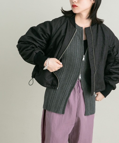 「KBF」 ブルゾン ONE ブラック レディース_画像9