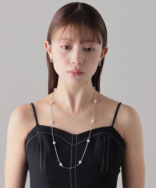 ネックレス デザインパール ロングネックレス レディースの画像