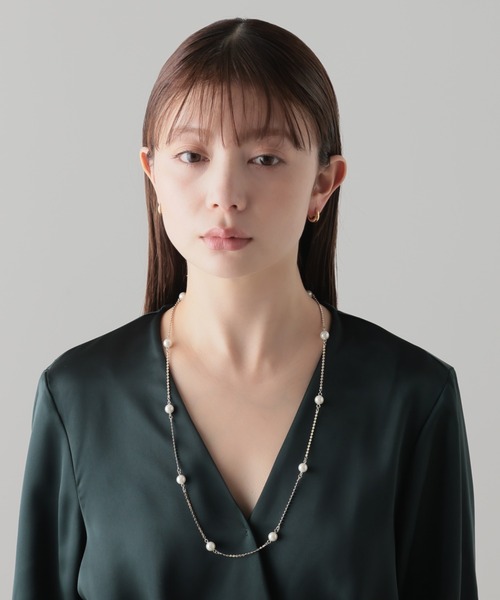 ネックレス デザインパール ロングネックレス レディースの画像