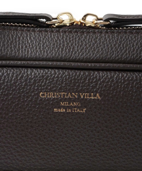 ショルダーバッグ バッグ CHRISTIAN VILLA / boston leather bag(ボストンレザーバッグ) レディースの画像