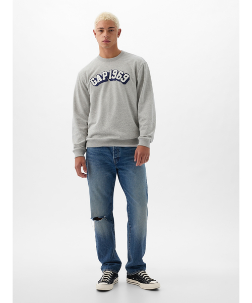 「GAP」 スウェットカットソー X-LARGE ライトグレー メンズ_画像3