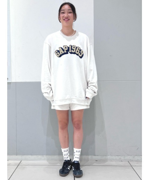 「GAP」 スウェットカットソー X-LARGE ライトグレー メンズ_画像8