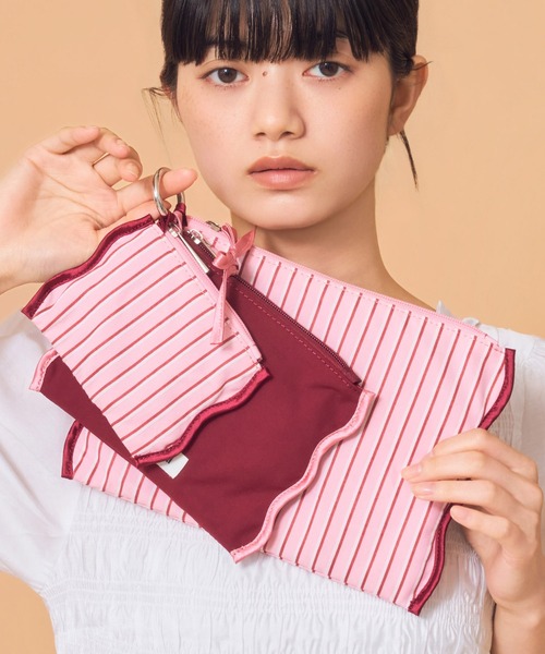 Casselini（キャセリーニ） ポーチ ストライプポーチセット レディース