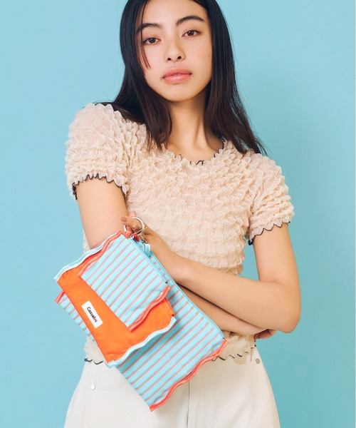 Casselini（キャセリーニ） ポーチ ストライプポーチセット レディース
