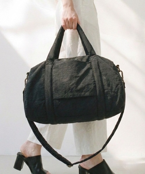 DFFUR. ボストンバッグ 軽量ナイロンボストン「大容量/トラベル/靴