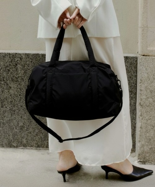 DFFUR. ボストンバッグ 軽量ナイロンボストン「大容量/トラベル/靴
