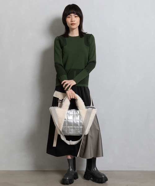 「MARECHAL TERRE」 2WAYバッグ FREE シルバー レディース_画像3