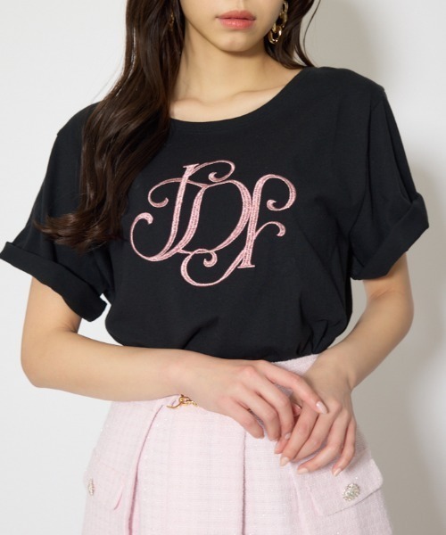 rienda（リエンダ） tシャツ 半袖 「森香澄さん着用」RDロゴTシャツ 春