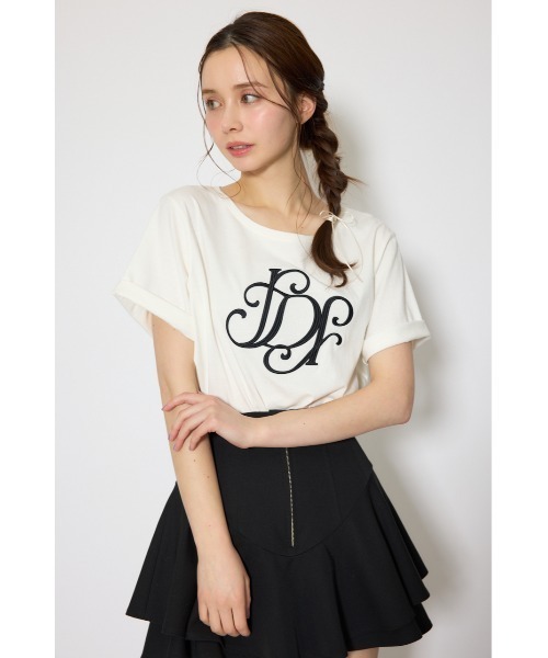 rienda（リエンダ） tシャツ 半袖 「森香澄さん着用」RDロゴTシャツ 春