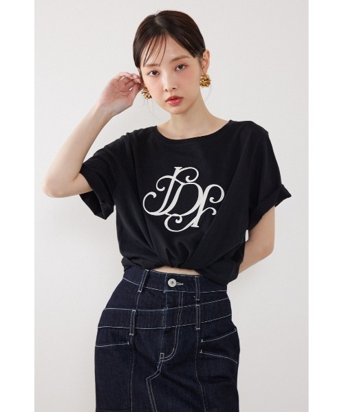 rienda（リエンダ） tシャツ 半袖 「森香澄さん着用」RDロゴTシャツ 春