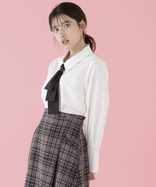 「JILL by JILL STUART」 長袖ブラウス FREE ホワイト系その他 レディース_画像3