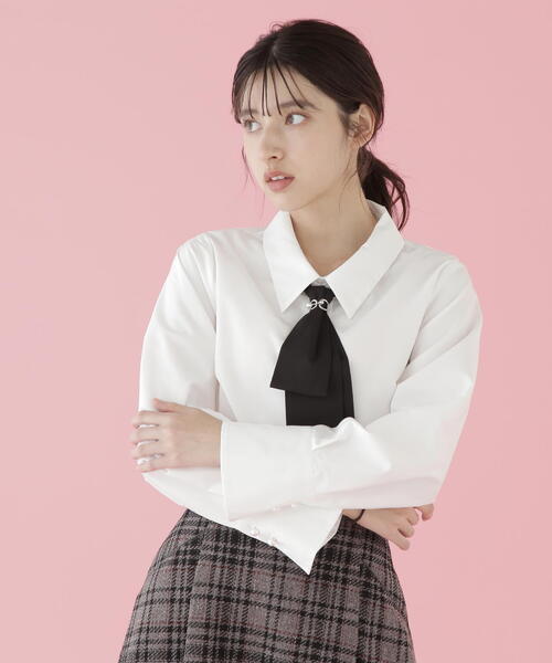 「JILL by JILL STUART」 長袖ブラウス FREE ホワイト系その他 レディース_画像4