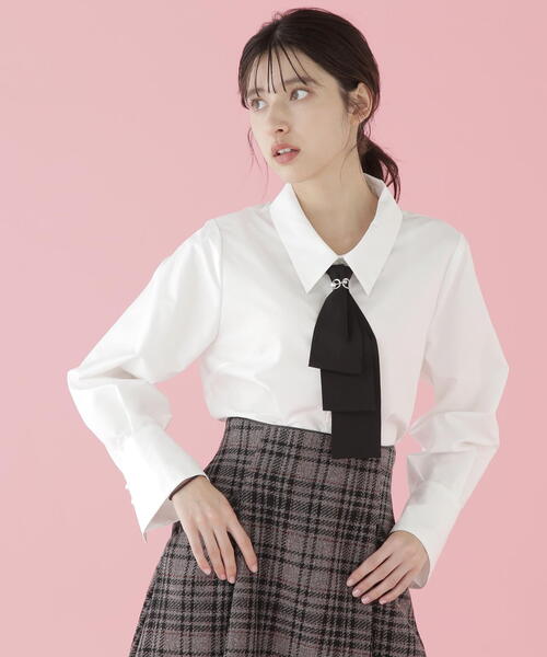 「JILL by JILL STUART」 長袖ブラウス FREE ホワイト系その他 レディース_画像8