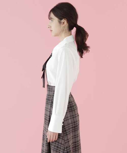 「JILL by JILL STUART」 長袖ブラウス FREE ホワイト系その他 レディース_画像9