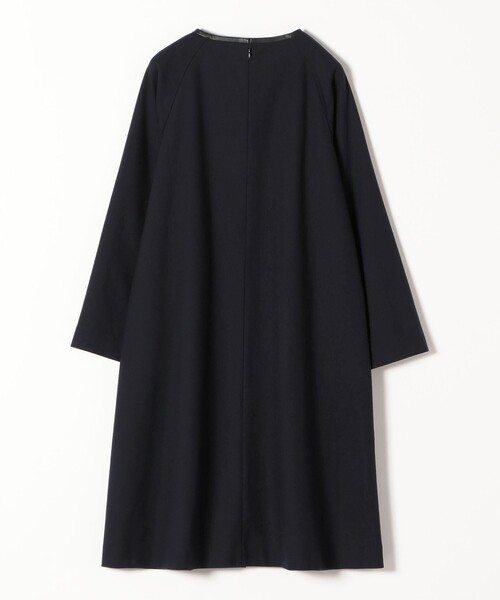 「SHIPS any」 長袖ワンピース ONE SIZE ネイビー レディースの画像