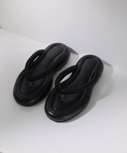 ADAM ET ROPE'（アダムエロペ） 厚底 サンダル トングパフサンダル