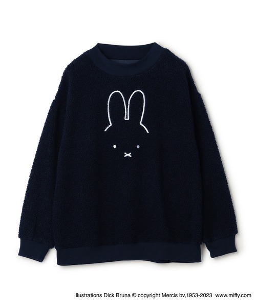「Miffy」 長袖カットソー 3L ネイビー レディース_画像9