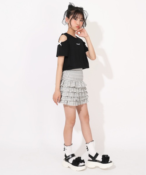 PINKHUNT（ピンクハント） tシャツ 肩だしショート丈Tシャツ 1514K