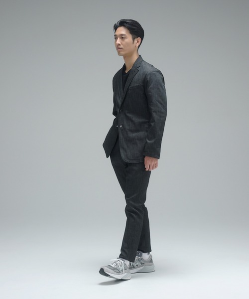 「New Balance」 スキニーデニムパンツ MEDIUM ブラック メンズの画像