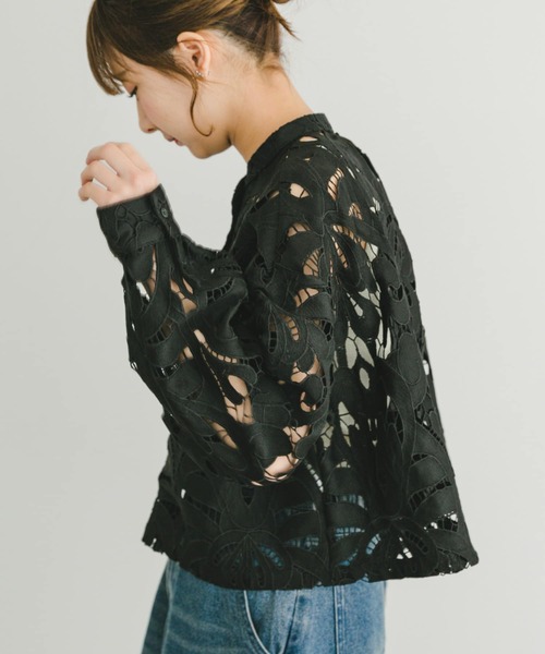 「ITEMS URBANRESEARCH」 長袖ブラウス FREE ホワイト レディース_画像2