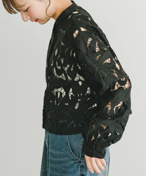 「ITEMS URBANRESEARCH」 長袖ブラウス FREE ホワイト レディース_画像4