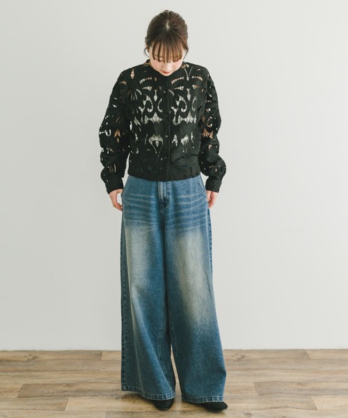 「ITEMS URBANRESEARCH」 長袖ブラウス FREE ホワイト レディース_画像6