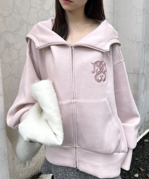 snidel ピンクパーカー SNIDEL（スナイデル） ジップアップパーカー FREE ピンク レディース