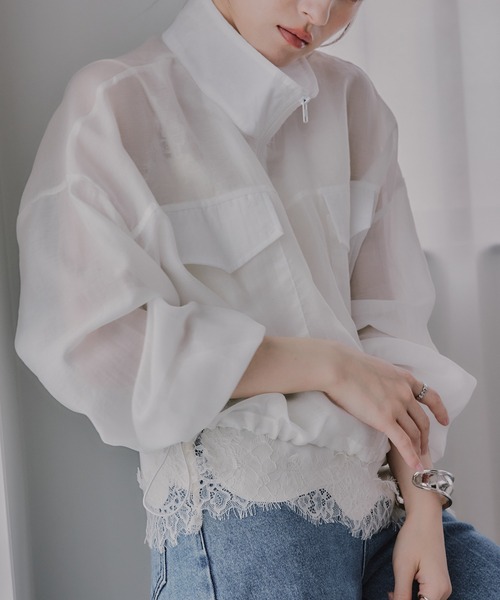 210nouve（トゥージュヌーヴ） uvカット ブルゾン アウター ショート丈