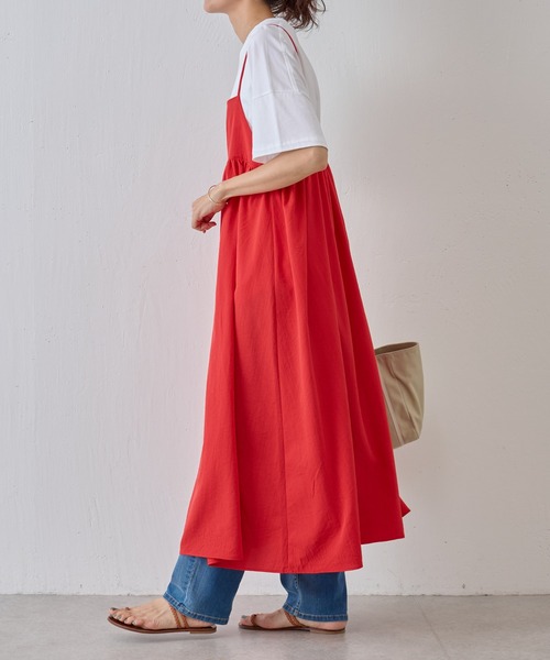 新品未使用！タグ付き BEARDSLEY ノースリーブ ワンピース BEARDSLEY（ビアズリー） ノースリーブワンピース FREE レッド