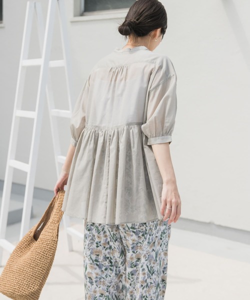 「URBAN RESEARCH DOORS」 7分袖チュニック MEDIUM ネイビー レディース_画像2