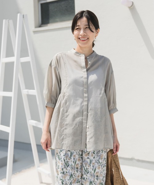 「URBAN RESEARCH DOORS」 7分袖チュニック MEDIUM ネイビー レディース_画像4