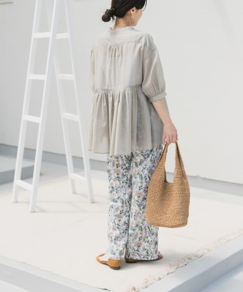 「URBAN RESEARCH DOORS」 7分袖チュニック MEDIUM ネイビー レディース_画像7