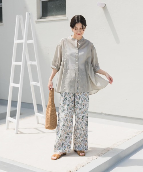 「URBAN RESEARCH DOORS」 7分袖チュニック MEDIUM ネイビー レディース_画像9