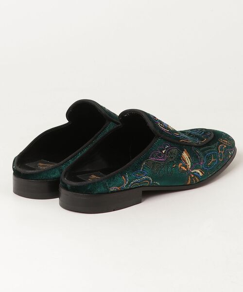 Needles（ニードルス） Velvet Mule サンダル 37 グリーン レディース