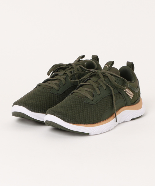 「PUMA」 ローカットスニーカー 24.5cm ダークオリーブ レディース_画像5