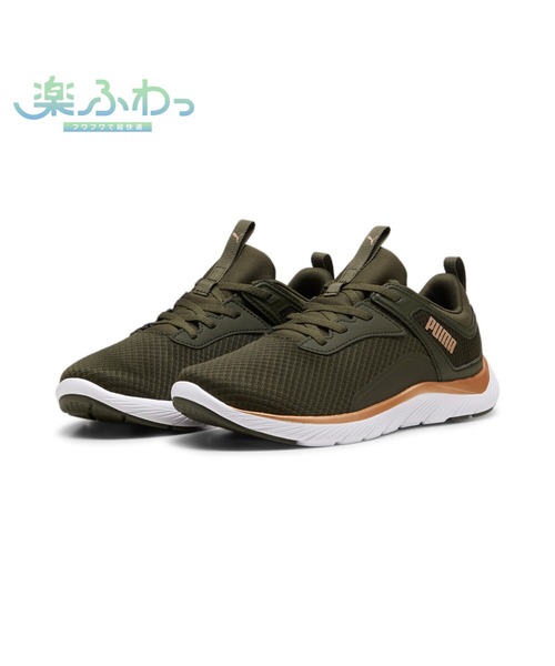 「PUMA」 ローカットスニーカー 24.5cm ダークオリーブ レディース_画像7