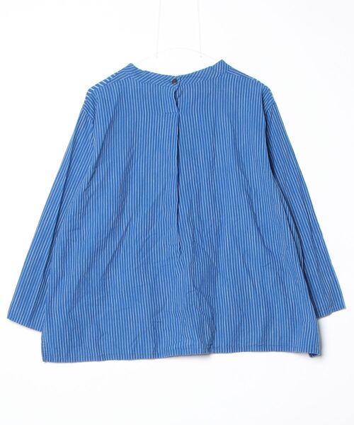 Plantation ブラウス　ブルー Plantation（プランテーション） 長袖ブラウス M size ブルー